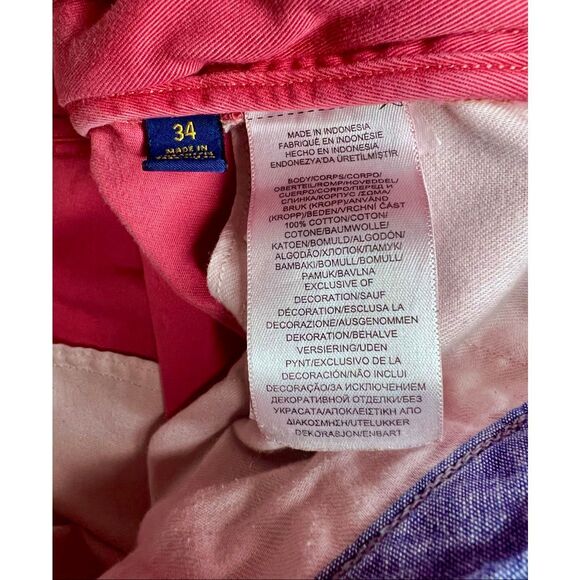 Men’s Polo Ralph Lauren Prospect Shorts Fucshia Pink 34 Waist Classic Style - Picture 3 of 5